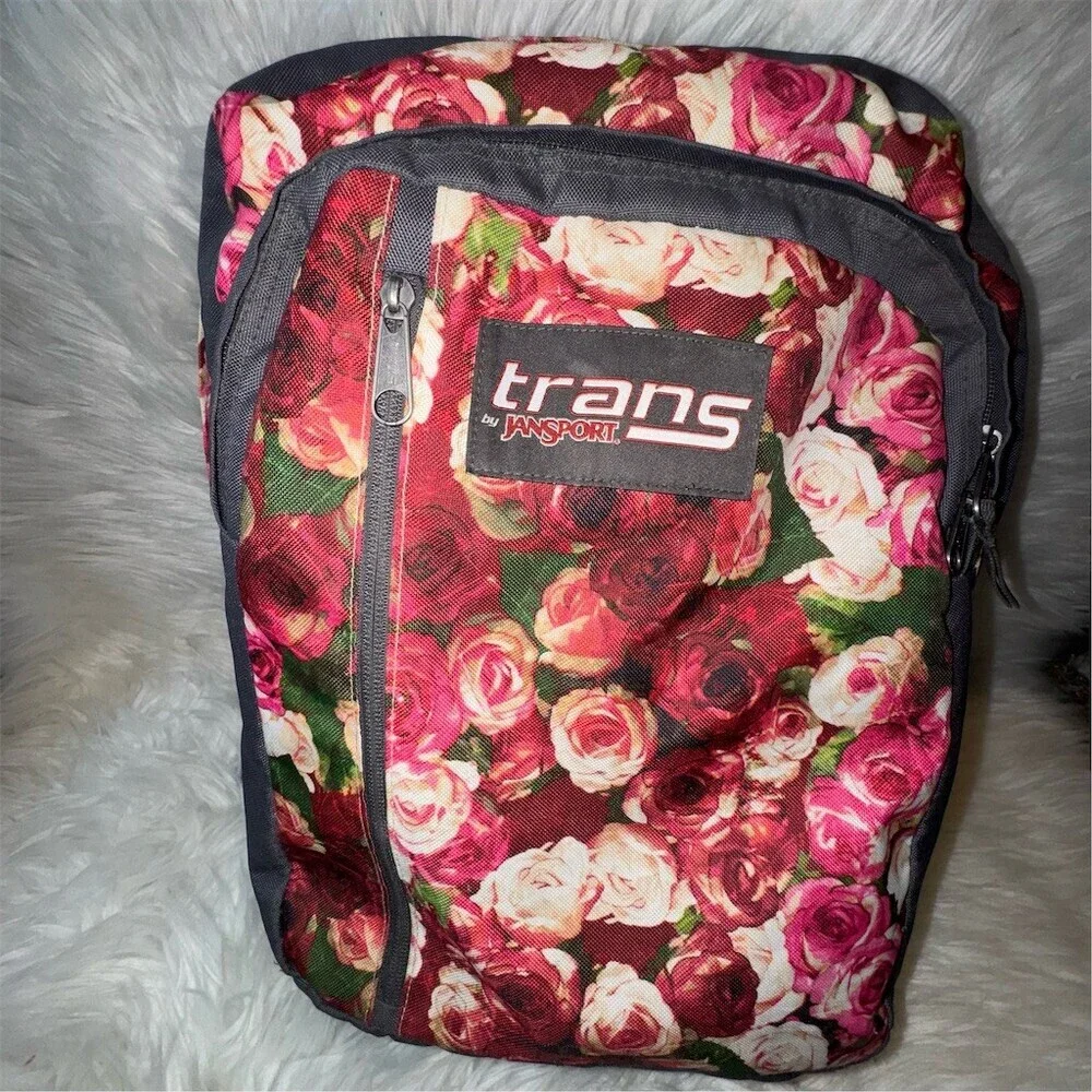 JanSport Megahertz II Backpack Vintage Roses Floral Laptop School‎ Bag